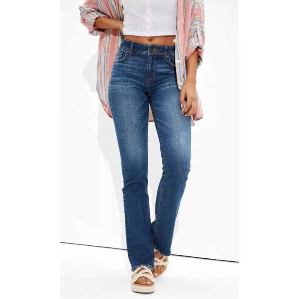 American Eagle Women’s Low Rise Kick Boot Jeans Size 10